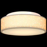 Ceiling Lamp with Spotlights Taupe 38 x 38 x 13.5 cm Fabric 42001217