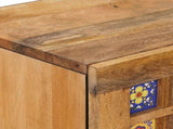 Sideboard with Drawer Natural 40 x 33 x 75 cm Solid Mango Wood 4018283