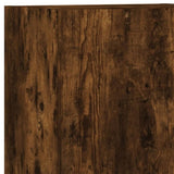 5 Piece TV Wall Units Smoked Oak Engineered Wood 3216461