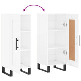 Sideboard High Gloss White 34.5x34x90 cm Engineered Wood 830470