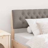 Upholstered Headboard Taupe 100 cm Solid Pine Wood 879192
