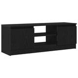 TV Cabinet Black Oak 102x30x36 cm Engineered Wood 862433