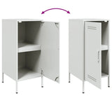 Sideboards 2 pcs White 36x39x79 cm Steel 843023