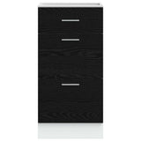 Kitchen Base Cabinet with Drawer Black Oak 40 x 46 x 81.5 cm 876659