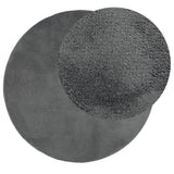 Rug OVIEDO Short Pile Anthracite 160 cm 375480