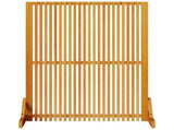 Privacy Screen Brown 79.5 x 50 x 110 cm Solid Acacia Wood 4108062