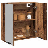 Bathroom Mirror Cabinet Old Wood 64x20x66.5 cm Engineered Wood 856940