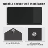 Kitchen Backsplash Black 120 x 60 cm Tempered Glass 42001303