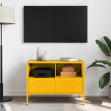 TV Cabinet Mustard Yellow 68x39x50.5 cm Steel 843048