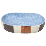 Countertop Basin Multicolour Oval 59x40x14 cm Ceramic 155108