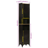 Bathroom Cabinet 40x27x180 cm Iron and Solid Wood Mango 3217108