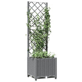 Garden Planter Light Grey 40 x 40 x 136 cm 153270