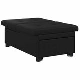 Sofa Bed Black 194 x 67 x 82 cm Microfiber 42008610