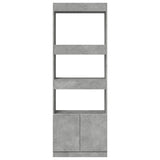 Highboard Concrete Grey 63x33x180 cm Engineered Wood 3309603
