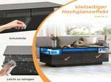 90 x 45 x 35.5 cm Coffee table tray, high-gloss coffee table for the living room, sofa table N605P388084S