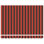 Retractable Awning Manual Orange and brown 300 x 250 cm Fabric 3329942