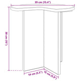 Side Table 2 pcs Concrete Grey 39 x 38 cm Engineered Wood 8001086