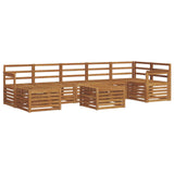 Outdoor Sofa Set 8 pcs Natural Solid Acacia Wood 3375194