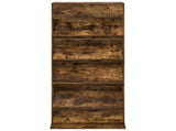 Magazine Rack Smoked Oak 70 x 41 x 156 cm Engineered Wood 899523