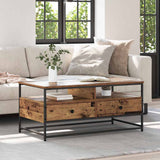 Coffee Table Old Wood 100 x 51 x 45 cm Engineered Wood 882764