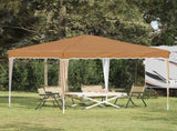 Pop-up Party Tent 288 x 288 x 245 cm Beige Oxford Fabric 42019749