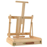 ZNTS Table Easel with Drawer 41.5x37x12 cm Solid Wood Pine 30229