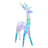 Prismatic Iridescent LED Reindeer Multicolour 48 x 19 x 86 cm 42056641