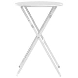 Bistro Table Folding White 50 x 71 cm Powder-coated Steel 42002962