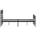Bed Frame without Mattress Sonoma Oak 140x190 cm Engineered Wood 4106810
