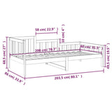 Day Bed without Mattress 80x200 cm Solid Wood Pine 820721