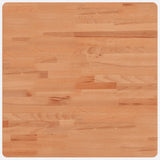 Table Top 60x60x4 cm Square Solid Wood Beech 355980