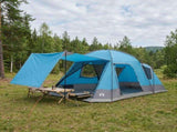 Cabin Tent with Roof Blue 8-Person Polyester and Steel 42028576