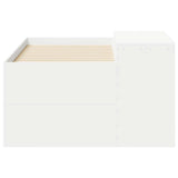 Kids'High Bed Frame with Desk White Engineered Wood 3422667