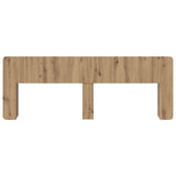 Headboard Cabinet with Storage Artisan Oak Engineered Wood 8001236