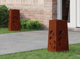 Solar LED Pathway Light 2 pcs Rusty Weathering Steel 879757