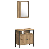 Bathroom Furniture Set 4 pcs Artisan oak 33 x 33 x 185.5 cm 3334426