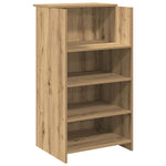 Reception Desk Artisan Oak 135x50x103.5 cm Engineered Wood 3324195