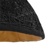 Pendant Lamp Black and Gold 70 cm E27 50941