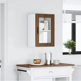 Kitchen Wall Cabinet with Glass Door Porto Brown Oak 854014
