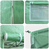 Greenhouse with Pop-up Frame Green 290 x 290 x 315 cm Iron 42006643