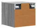 Wall-Mounted Bedside Cabinet 2 pcs Grey Sonoma Engineered Wood 898308