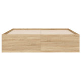 Bed Frame with Drawers without Mattress Sonoma Oak 135x190 cm Double 3207310