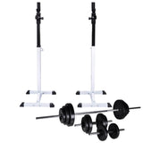 ZNTS Barbell Squat Rack with Barbell and Dumbbell Set 30.5 kg 275353