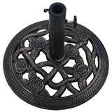 Umbrella Base Black and Bronze 9 kg 40 cm Cast Iron 47865