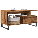 Coffee Table Old Wood 90x49x45 cm Engineered Wood 857454