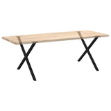 Dining Table Legs X-Shaped 2 pcs Black 90x cm Steel 4012924