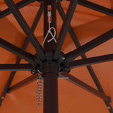Garden Parasol Terracotta 295 x 295 x 245 cm 42003665