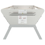 BBQ Tray Silver 158x42x31 cm Stainless Steel 319968
