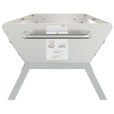BBQ Tray Silver 158x42x31 cm Stainless Steel 319968