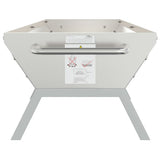 BBQ Tray Silver 158x42x31 cm Stainless Steel 319968